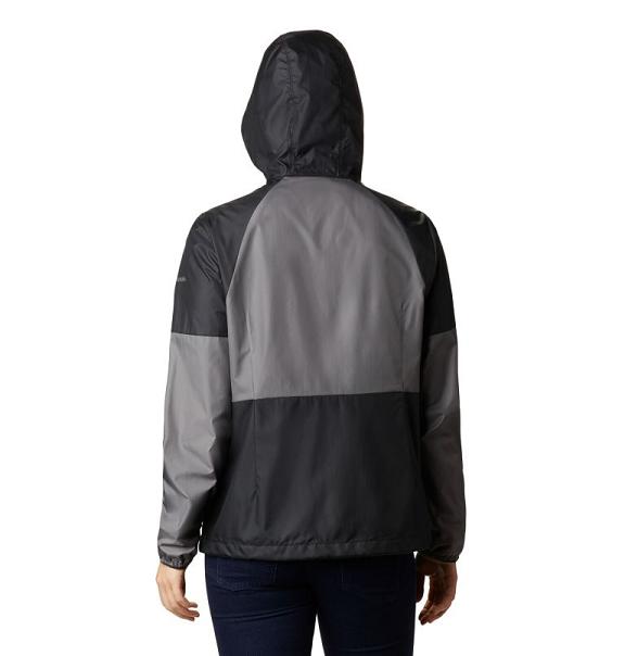 Columbia Side Hill Windbreaker Black Grey For Women's NZ74380 New Zealand